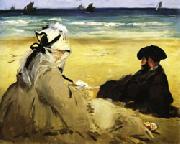 Edouard Manet At the Beach oil on canvas